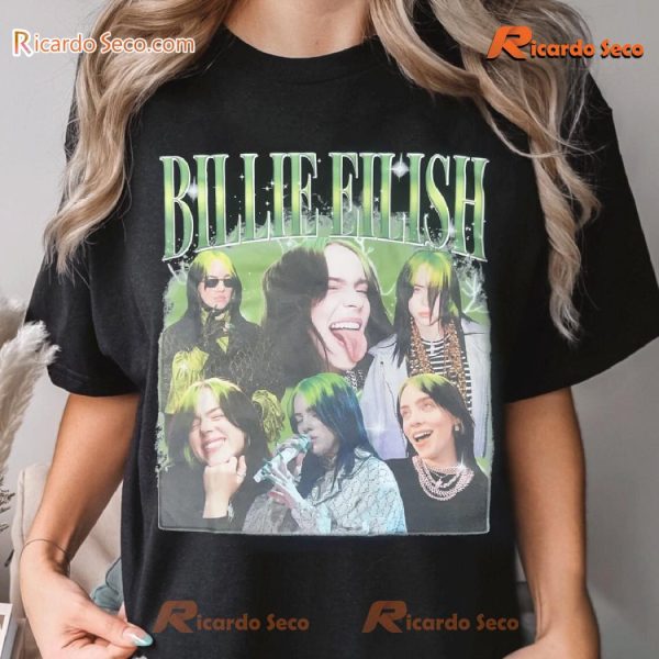 Billie Eilish Vintage Graphic Unisex T-shirt, Classic Men Shirt a