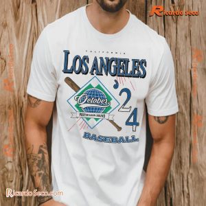 California LA In The Fall October Postseason Bound Baseball 2024 Graphic Unsiex Shirt, Classic Men Shirt a