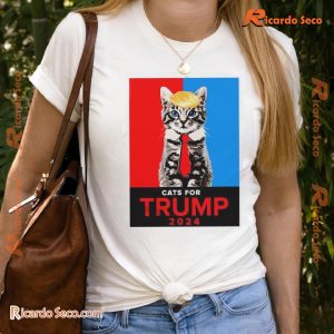 Cats For Trump 2024 Election Shirt, Graphic Unisex T-shirt, Classic Men Shirt