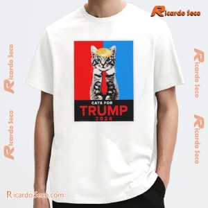 Cats For Trump 2024 Election Shirt, Graphic Unisex T-shirt, Classic Men Shirt a