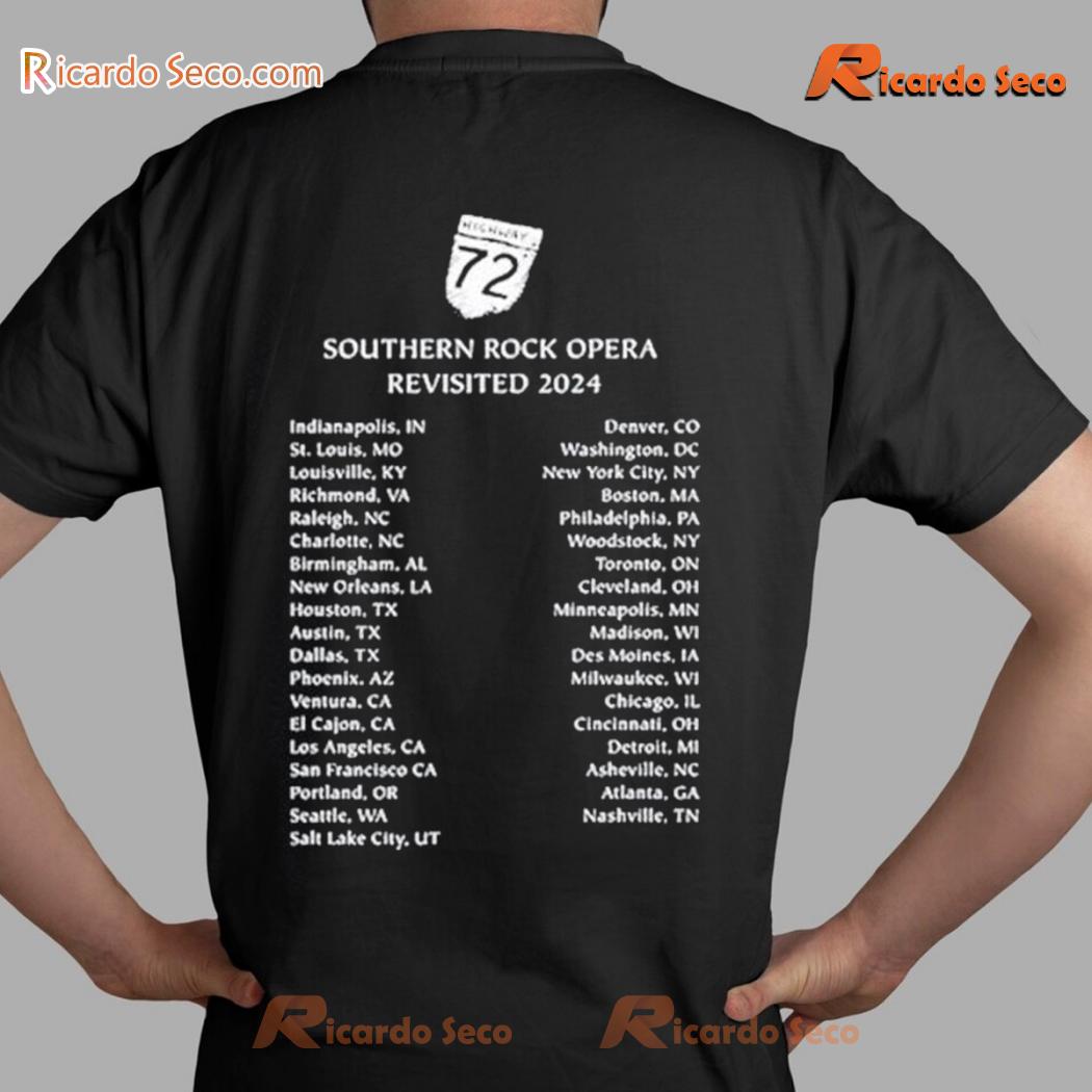 Drive-by Truckers Highway 72 Southern Rock Opera Revisited Tour 2024 Graphic Unisex T-shirt, Classic Men Shirt c Drive-by Truckers Highway 72 Southern Rock Opera Revisited Tour 2024 Graphic Unisex T-shirt, Classic Men Shirt c