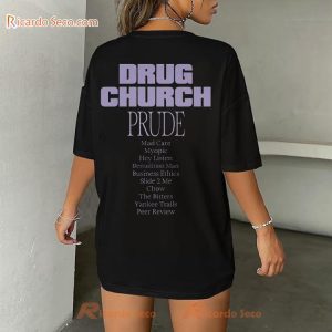 Drug Church Prude Tracklist Graphic Unisex T-shirt, Classic Men Shirt, Hoodie, Long Sleeve