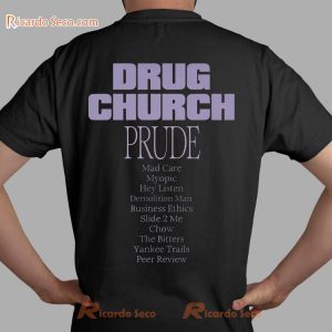 Drug Church Prude Tracklist Graphic Unisex T-shirt, Classic Men Shirt, Hoodie, Long Sleeve c