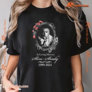 Eminem The Death Of Shady In Loving Memory Slim Shady 1999-2024 Graphic Unisex T-shirt, Classic Men Shirt a