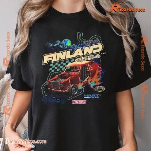 Finland 6584 Km Graphic Unisex T-shirt, Racing Shirt, Classic Men Shirt a