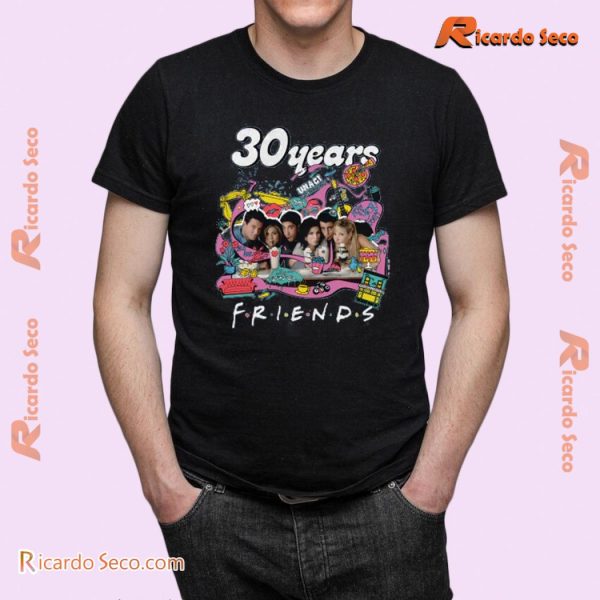 Friends 30 Years Celebrate Three Decades Of Laughter Gift For Fan Unisex T-shirt, Hoodie, Long Sleeve b