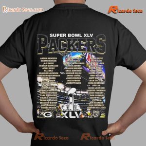 Green Bay Packers World Champion 2010 Super Bowl XLV Graphic Unisex T-shirt, Classic Men Shirt b