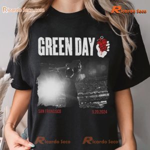 Green Day San Francisco 9.20.2024 Graphic Unisex T-shirt, Classic Men Shirt a