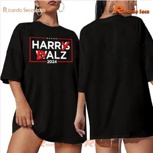 Harry Balz Harris Walz 2024 Graphic Unisex T-shirt, Classic Men Shirt, V-neck Ladies