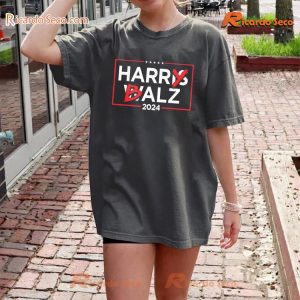 Harry Balz Harris Walz 2024 Graphic Unisex T-shirt, Classic Men Shirt, V-neck Ladies a