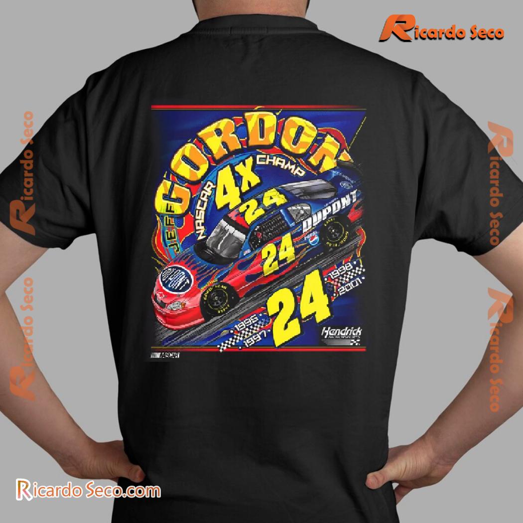 Hendrick Motorsports Jeff Gordon #24 4x Nascar Champ Dupont Gift For Fan, Graphic Unisex Tee, Classic Men Shirt c