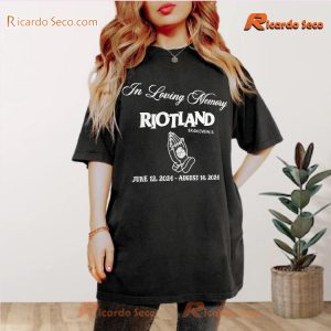 In Loving Memory Riot Land Bridgeview, Il June 12, 2024 - August 14, 2024 Graphic Unisex Shirt, Classic Men Shirt a