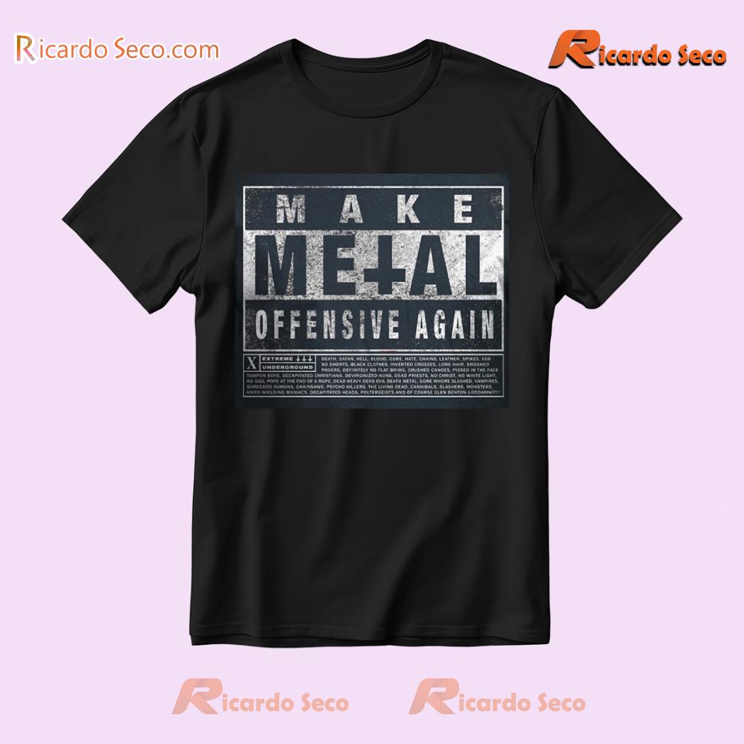 J-Dawg Slogan Make Metal Offensive Again Graphic Unisex T-shirt, Classic Men Shirt J-Dawg Slogan Make Metal Offensive Again Graphic Unisex T-shirt, Classic Men Shirt