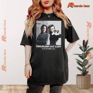 Kamala Harris X Taylor Swift Childless Cat Lady 2024, Graphic Unisex T-shirt, Classic Men Shirt a