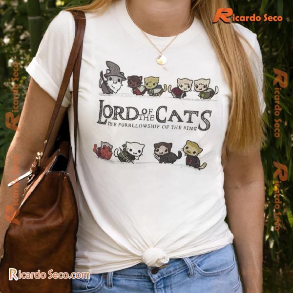 Lord Of The Cats The Furrllowship Of The Ring Graphic Unisex T-shirt, Classic Men Shirt a