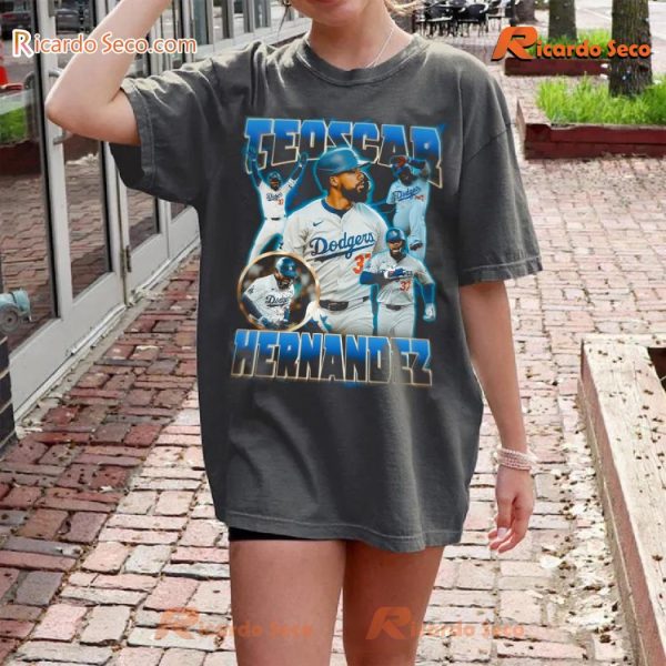 MLB Los Angeles Dodgers Teoscar Hernandez Gift For Fan Graphic Unisex Shirt, Classic Men Shirt