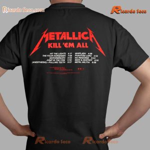 Metallica Kill 'em All Track Band Logo Gift For Fan Graphic Unisex T-shirt, Classic Men Shirt c