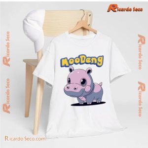 Moo Deng  Moomon Chibi T-shirt, Gift For Fan, Classic Men Shirt. V-neck Ladies a