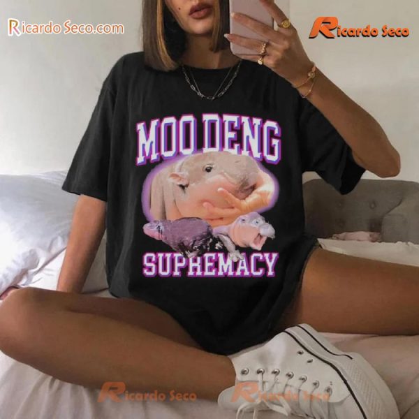 Moo Deng Supremacy Funny Cute Shirt, Graphic Unisex T-shirt, Gift For Men And Women, Classic Men Shirt