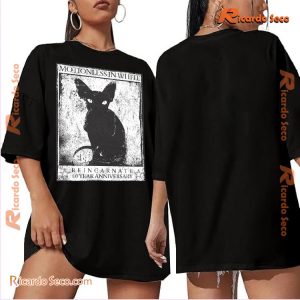 Motionless In White Reincarnate 10 Year Anniversary Sphynx Vintage Classic Men Shirt, V-neck Ladies a