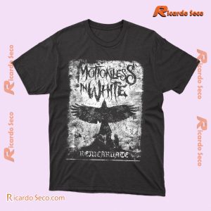 Motionless In White Reincarnate Crow Graphic Unisex T-shirt, Classic Men Shirt b