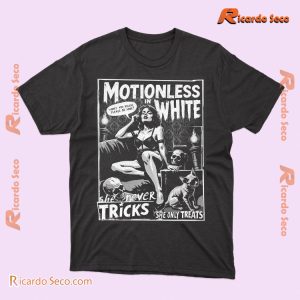 Motionless In White Reincarnate She Never Tricks She Only Treats Graphic Unisex T-shirt, Classic Men Shirt a