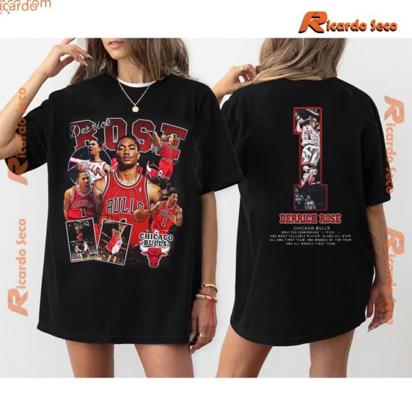 NBA Chicago Bulls Derrick Rose Vintage Gift For Fan, Classic Men Shirt