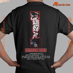 NBA Chicago Bulls Derrick Rose Vintage Gift For Fan, Classic Men Shirt b