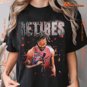 NBA Mvp Derrick Rose Retires Graphic Unisex T-shirt, Classic Men Shirt a