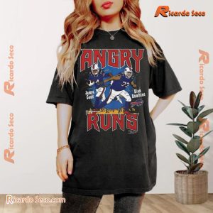 NFL Angry Runs Tour Buffalo Bills James Cook And Dion Dawkins Gift For Fan Graphic Unisex T-shirt, Classic Men Shirt