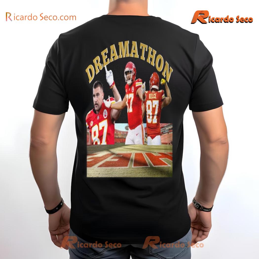 NFL Kansas City Chiefs Travis Kelce Dreamathon Graphic Unisex Shirt, Classic Men Shirt c NFL Kansas City Chiefs Travis Kelce Dreamathon Graphic Unisex Shirt, Classic Men Shirt c