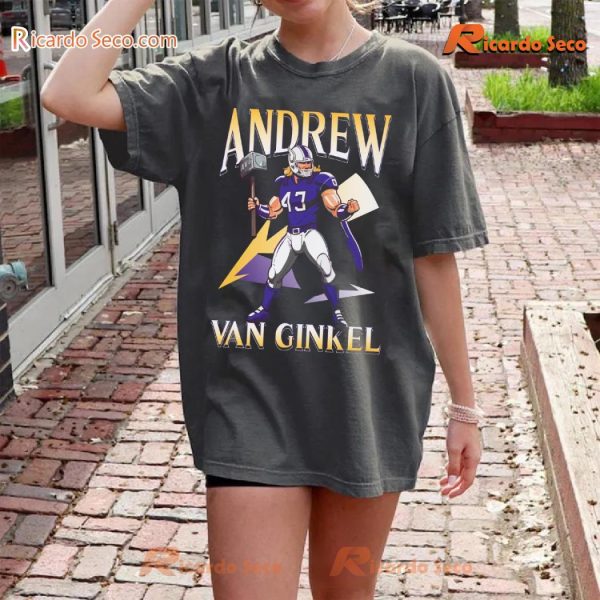 NFL Minnesota Vikings Andrew Van Ginkel Thor Themed Gift For Men And Women Graphic Unisex Tee, Classic Men Shirt