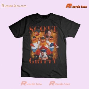 NHL Philadelphia Flyers Gritty And Scott Laughton Funny Vintage T-shirt, Classic Men Shirt a