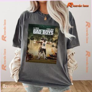 Nfl Philadelphia Eagles Aj Brown And Devonta Smith Bad Boys Gift For Fan Graphic Unisex Tee, Classic Men Shirt a