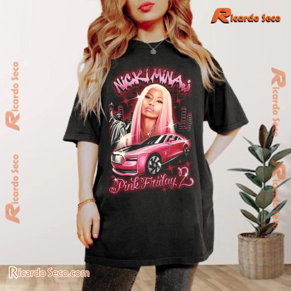 Nicki Minaj Pink Friday 2 Airbrush Gift For Fan Unisex T-shirt, Hoodie, Long Sleeve