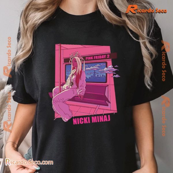 Nicki Minaj Pink Friday 2 Lo-fi Cover Unisex T-shirt, Classic Ladies Shirt, V-neck Ladies