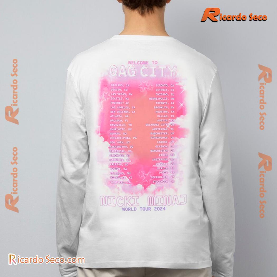 Nicki Minaj Welcome To Gag City World Tour 2024 Beep Beep Unisex T-shirt, Classic Men Shirt b Nicki Minaj Welcome To Gag City World Tour 2024 Beep Beep Unisex T-shirt, Classic Men Shirt b