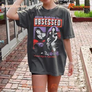 Olivia Rodrigo Obsessed Music Video I Can't Help It, I Got Issues Vintage Unisex T-shirt, Classic Men Shirt b