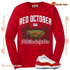 Philadelphia Red October 2024 Gift For Fan Unisex T-shirt, Classic Men Shirt a