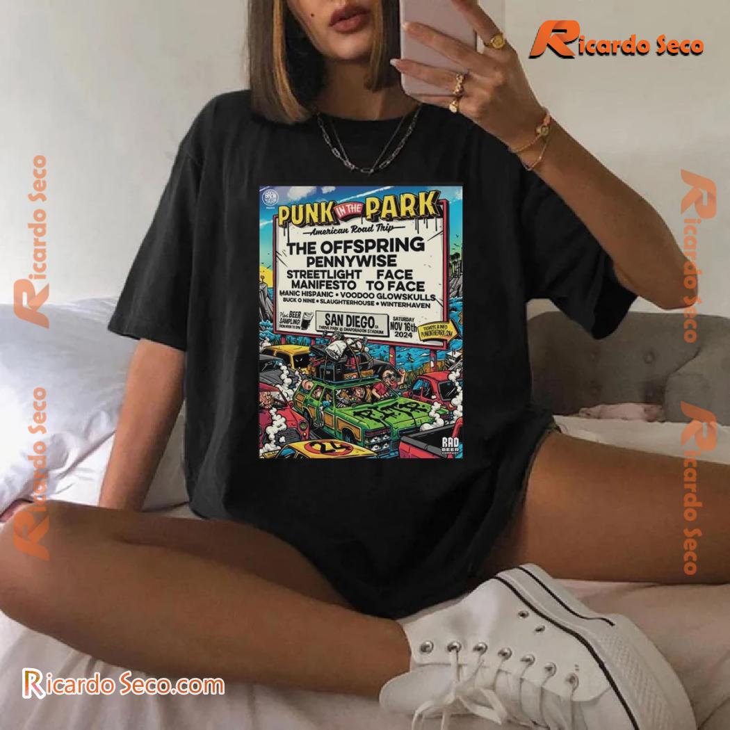 Punk In The Park September 16, 2024 Snapdragon Stadium, San Diego, Ca Poster Graphic Unisex Tee, Gift For Music Fan , Classic Men Shirt a Punk In The Park September 16, 2024 Snapdragon Stadium, San Diego, Ca Poster Graphic Unisex Tee, Gift For Music Fan , Classic Men Shirt a