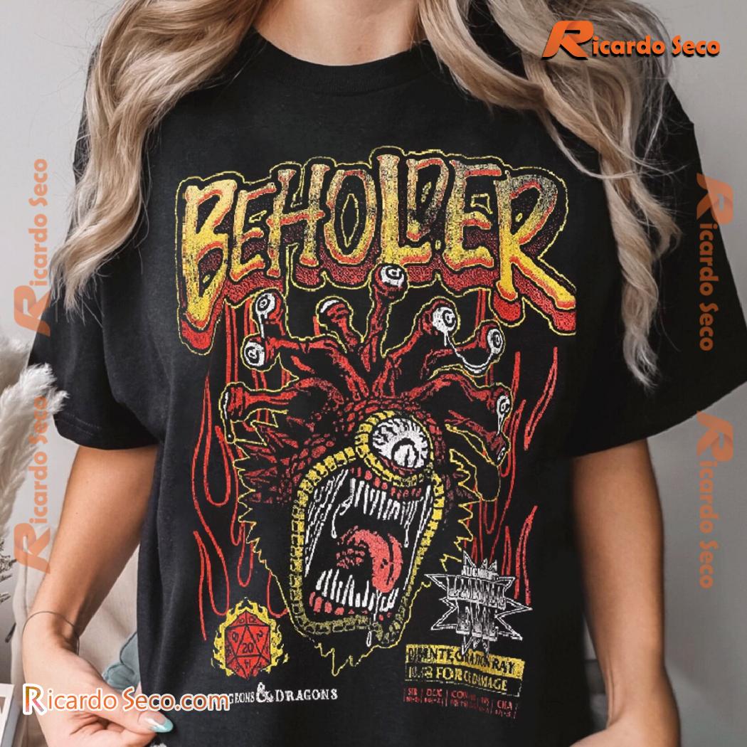 Rats Get Fat X Dungeons And Dragons Beholder Gift For Gamers, Graphic Unisex T-shirt, Classic Men Shirt c