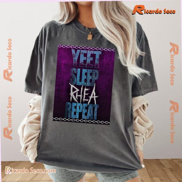 Rhea Wearing Eat Sleep Yeet Repeat Graphic Unisex T-shirt, Classic Men Shirt