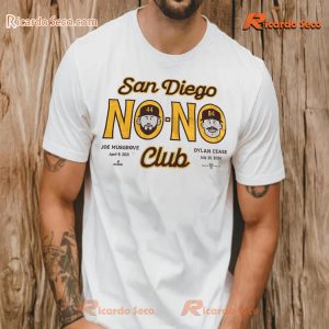 San Diego Padres No-no Club Joe Musgrove X Dylan Cease Graphic Unisex T-shirt, Classic Men Shirt a