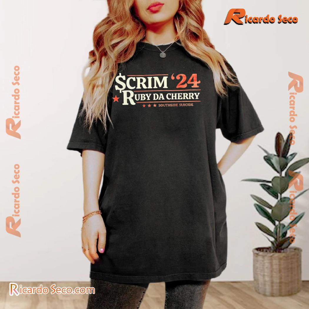 Scrim'24 Ruby Da Cherry Southside Suicide Make America Grey Again Graphic Unisex T-shirt, Classic Men Shirt a Scrim'24 Ruby Da Cherry Southside Suicide Make America Grey Again Graphic Unisex T-shirt, Classic Men Shirt a