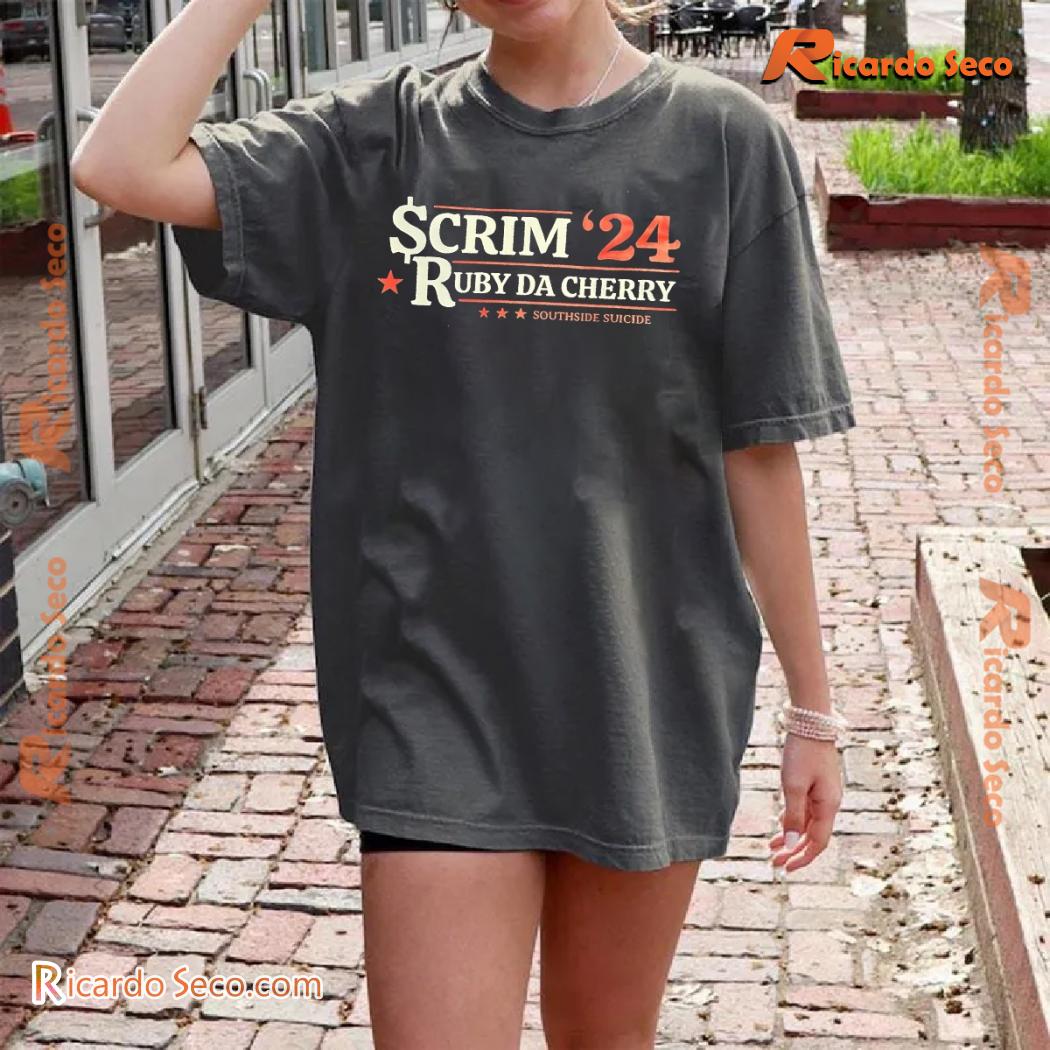 Scrim'24 Ruby Da Cherry Southside Suicide Make America Grey Again Graphic Unisex T-shirt, Classic Men Shirt c Scrim'24 Ruby Da Cherry Southside Suicide Make America Grey Again Graphic Unisex T-shirt, Classic Men Shirt c