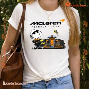 Snoopy Dog X F1 Racing Mclaren Formula 1 Team Gift For Fan Unisex Tee, Classic Men Shirt a