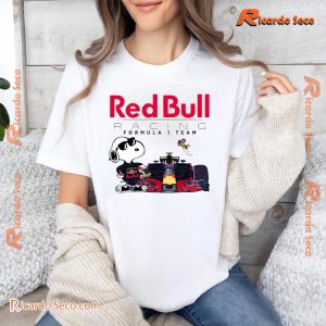 Snoopy Dog X F1 Racing Red Bull Racing Formula 1 Team Gift For Fan Unisex Tee, Classic Men Shirt