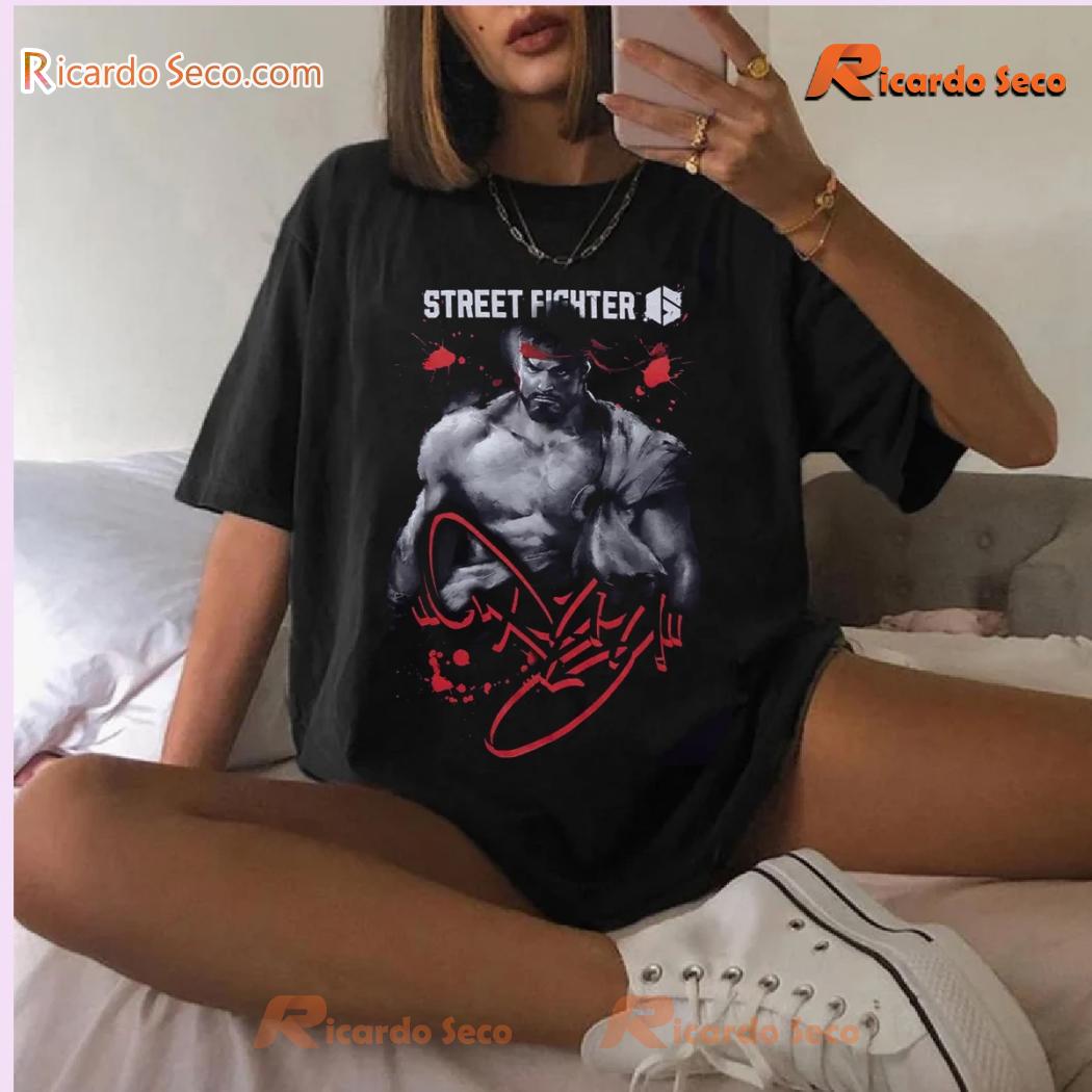 Street Fighter 6 Ryu Gift For Fan Graphic Unisex T-shirt, Classic Men Shirt Street Fighter 6 Ryu Gift For Fan Graphic Unisex T-shirt, Classic Men Shirt