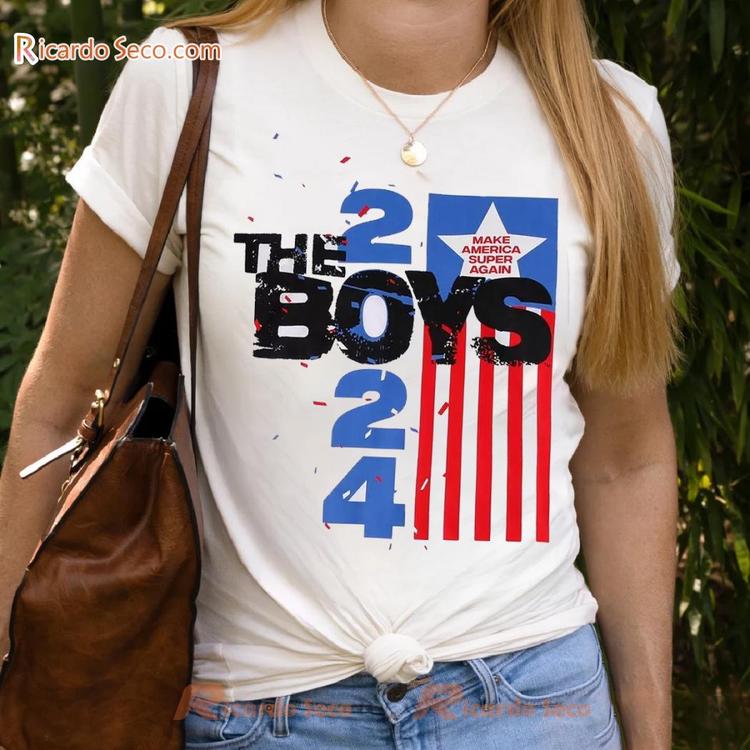 The Boys 2024 Make America Super Again Graphic Unisex T-shirt, V-neck Guys, Classic Men Shirt, Hoodie, Long Sleeve The Boys 2024 Make America Super Again Graphic Unisex T-shirt, V-neck Guys, Classic Men Shirt, Hoodie, Long Sleeve