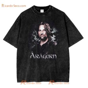 The Lord Of The Rings Aragorn Gift For Men And Women Acid Washed Tee